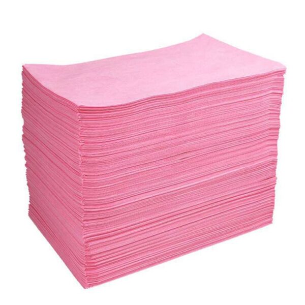 Bänkpapper Rosa Nonwoven PP 60cm x 195cm Krysshål Vikta utan rulle